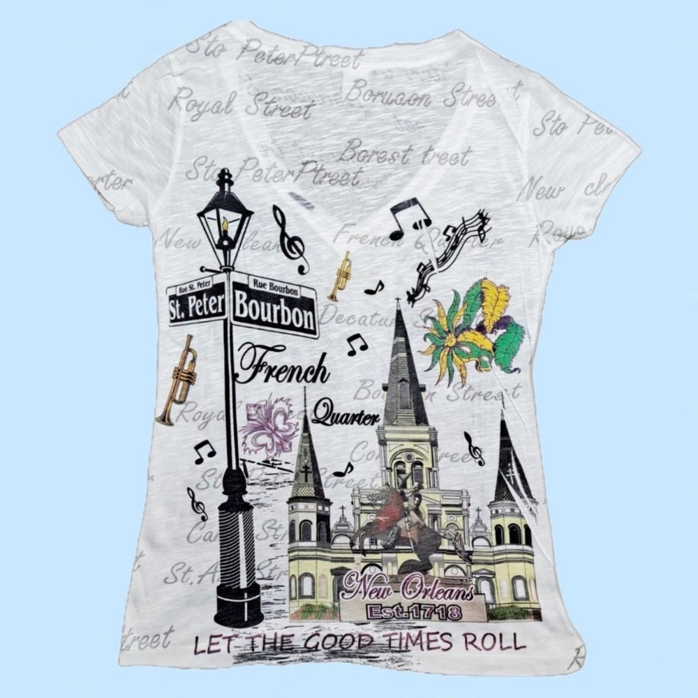 Y2K New Orleans Baby Tee